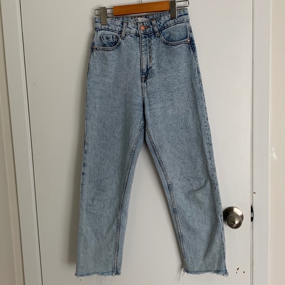 Zara High Rise Slim Mom Jean - Picture 3 of 4